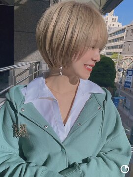 ロンドウル 熊本(Lond ulu) 大人可愛いショート／ベージュカラー／2way [熊本/上通/下通〕