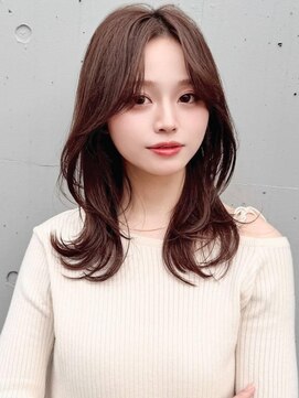 アグ ヘアー ピース 浜松高丘店(Agu hair peace) 《Agu hair》艶大人くびれレイヤー×numberA.アクアバームセラム