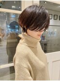 20代30代40代大人ショートヘア/白髪ぼかしハイライト/大人ボブ