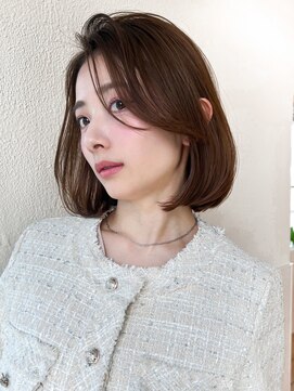 アフロート 錦糸町(AFLOAT) 結んでも可愛い/シースルー前髪/レイヤーボブ/ダークラベンダー
