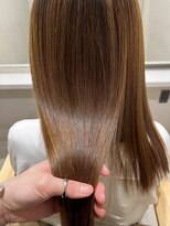 ナンバー 大分中央町店(N°)&nbsp;髪質改善　地毛風縮毛矯正　オリーブベージュ　透明感カラー