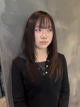 クレオヘアフィーカ(CLEO hair fika) 髪質改善ストレート×ラベンダーカラー×ロングレイヤーカット