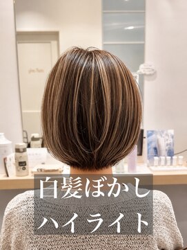 コノアラボ 守谷店(Conoah labo) 白髪/ナチュラルショート/ミルクブラウン/夏/守谷