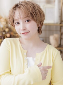 ENOAhair&spabyCOVERHAIR【ショート/白髪染め ぼかし/ヘッドスパ】【10/1開店(予定)】 ふんわり丸みの大人ベージュカラー /川口/30代/40代/50代