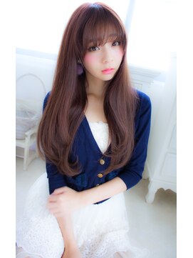 アンジュ ヘアー(Ange hair) エフォートレス風 ベビーバングのワンカールスタイル