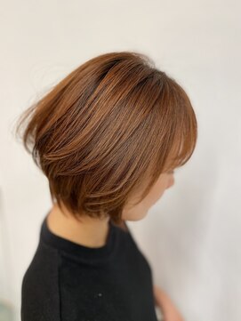 コワファースト 大分(COIFF1RST) ショート×オレンジ