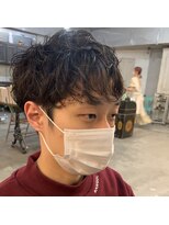 メーヴェ(Mowen) mowen 南堀江　メンズ　ニュアンスパーマ ×マッシュショート