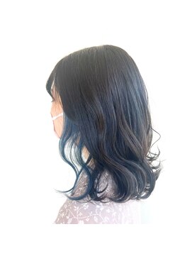 ヘアーモア イースト(Hair More East) ダークトーン×ブルーインナー