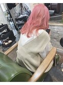 ブリーチ2回 ハイトーンピンク