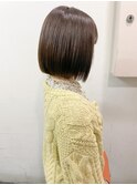 ナチュラルボブ ワンカールボブ ブラウンベージュ
