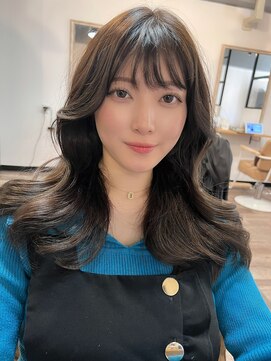 オリジンアド(ORIGIN+) 大人かわいい韓国ヘア/セミロング/greige