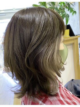 クラップス 京急富岡(CLAPS) ウルフ×インナーカラーベージュ 【中田】