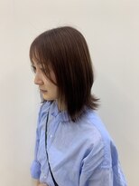 ビーヒアナウ N゜03 金沢駅西店(BE HERE NOW)&nbsp;【red brown/切りっぱなしライン/くびれヘア/トリートメント】