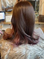 スノードロップ(SNOW DROP)&nbsp;40代インナーカラーお洒落ピンクバイオレットカラー