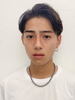 ソーコ 渋谷(SOCO) ニュアンスパーマセンターパートメンズパーマスパイラルパーマ