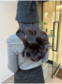 イメチェンハッシュカットフルバング似合わせレッドブラウン