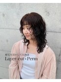 くるくるレイヤーパーマ