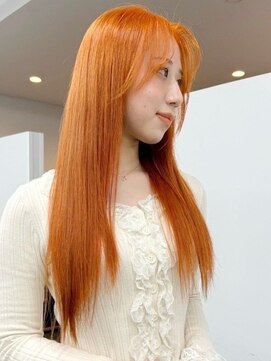 ウィコ 新宿(WICO) オレンジグラデーション[新宿駅/ワンレン/ダブルカラー/小顔]