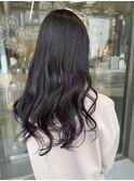 ラベンダーグレージュ×ロング