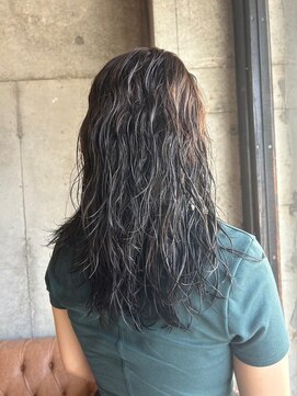 ヘア ルーナ バイ アプリーレ(hair lune by Aprire) 20代30代40代ダークグレージュ大人可愛いなみなみウェーブロング