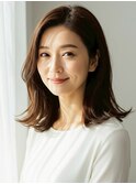 うるつや×ミディアムストレート