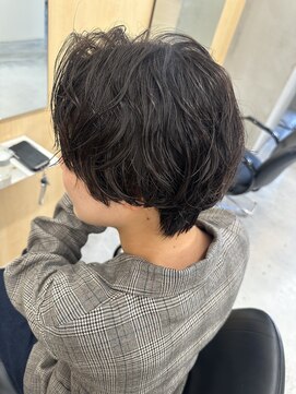 スミス 上野(smith) ハンサムショートニュアンスパーマカーリーヘア