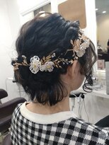 シュモレアズ 北習志野(shumore az)&nbsp;ショートボブ☆ハーフアップ風アレンジ