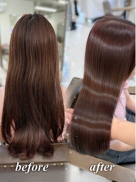 ハピネス 梅田茶屋町店(HAPPINESS) 韓国風/レイヤーカット/顔周り/顔まわり/髪質改善/ベージュ