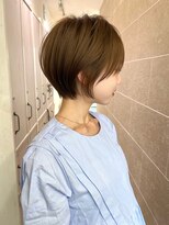 サンドシーン(sand scene)&nbsp;ホワイトグレージュミニウルフデジタルパーマチェリーブラウン