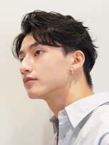 フィフス 仙台(fifth) 仙台フェザーショートメンズセンターパートフェザーパーマ毛流れ