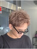 MEN’S HAIR/サーフカール/刈り上げセンターパート/藤沢