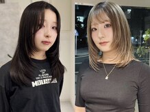 moonの*パーソナルカット*レイヤーカット/韓国風レイヤー/ボブ/ボブルフ［平塚］