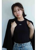 大人ボブくびれボブシースルーバング外ハネボブ切りっぱなしボブ