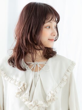 ドクターズサロン LAB 小山店 ココアブラウン大人可愛いワンカールロブj小山10代20代30代