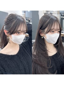 キティー サカエ(kiti SAKAE) グレージュ/レイヤーカット/ハッシュカット/オリーブベージュ/栄