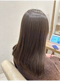 オリーブベージュ/髪質改善カラー