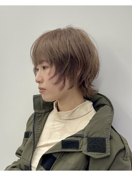 アイスプロドバイブルーム 木更津店(ice prod by bloom) ピンクベージュ/アンブレラカラー/クールショート/前髪/木更津