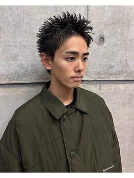 オーシャントーキョー ホワイト 原宿(OCEAN TOKYO WHITE) スパイキーショートベリーショート短髪アップバングフェード