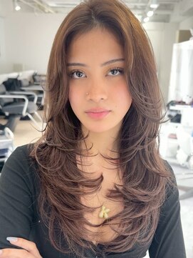 レイ(Lay.) ブリーチハイライト髪質改善ダブルカラーレイヤーカット