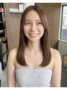 零秒女髪 千里丘店 髪質改善で叶える上品な艶ロングヘア艶髪美髪髪質改善カラー艶感