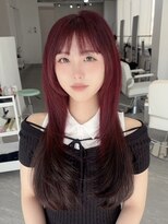 エンベール(EN VEIL)&nbsp;深みチェリーレッド×顔まわりレイヤー