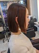 サラサラツヤツヤなオイルストレートパーマ♪