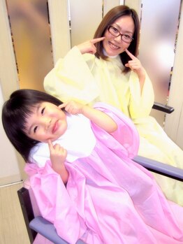 美容室メイクユーの写真/【キッズスペースあり】お子様と一緒に通える♪周りの目を気にせずゆっくりお過ごし頂けます☆