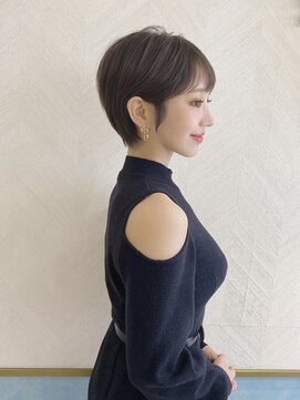 ロンド ストラーダ 心斎橋(Lond strada) ショート×ハイライト白髪ぼかし×シルキーベージュ[心斎橋]