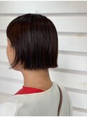 大人可愛い小顔外ハネ襟足スッキリ大人キレイなショートボブ