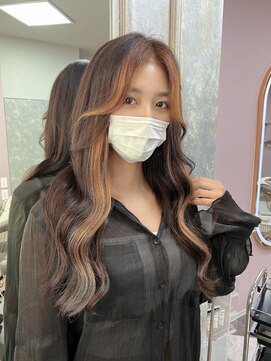 ガルボヘアー 名古屋栄店(garbo hair) #名古屋#栄#プルエクステ#インナーカラー#ハイトーン#ベージュ