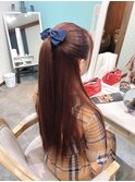 #髪質改善 #ハーフアップ