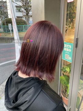 クルム(KURUMU) ピンクブラウン/イルミナカラー/髪質改善/ブリーチなしカラー