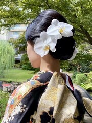 静岡/清水 和髪 ネープシニヨン 花嫁ヘア