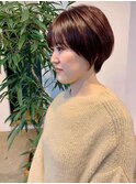 【craft渡邉】大人小顔くびれショート /ラベンダーピンク